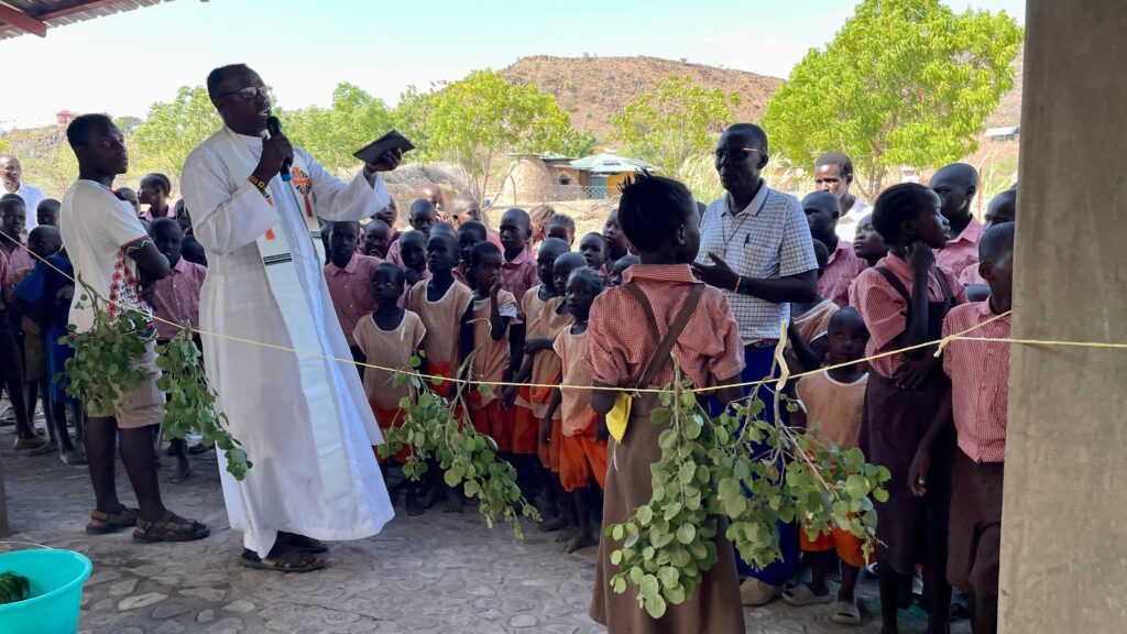 Celebration at St. Irene’s Lobur Primary School.